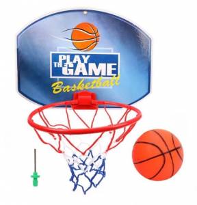 Набор для игры в баскетбол, щит 35*25,5 см, мяч, игла для насоса	